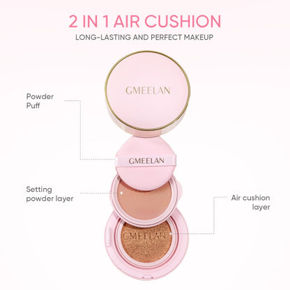 GMEELAN Black Truffle High Coverage BHA Repair Long Lasting 2 in 1 Air Cushion Foundation