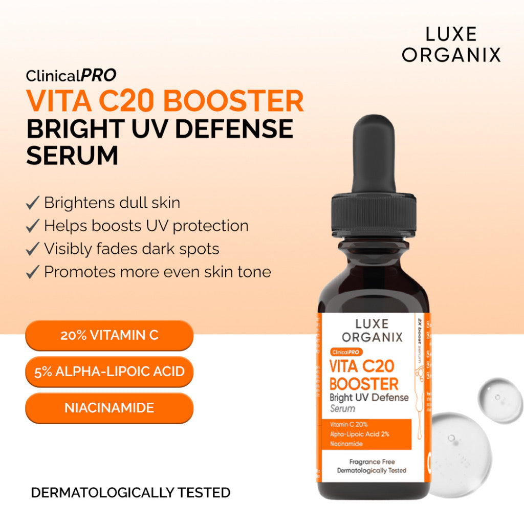 Luxe Organix Vita C20 Booster Bright UV Defense Serum (30ml)