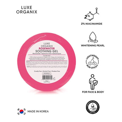 Luxe Organix Rosewater Soothing Gel (300ml)