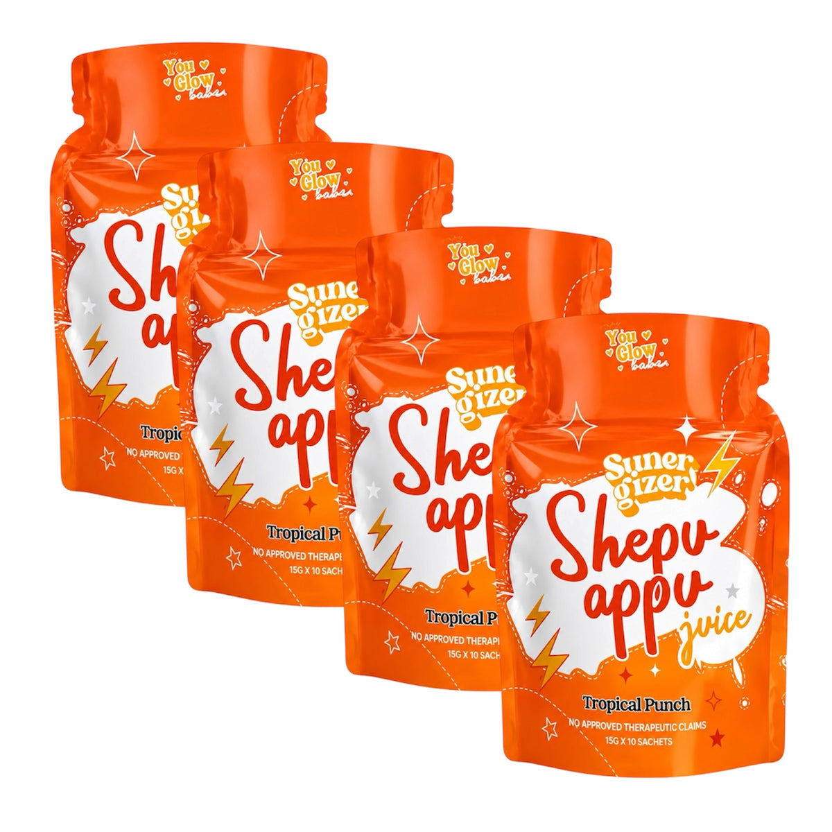 You Glow Babe Sunergizer Shepu Appu Juice (Bundle of 4)