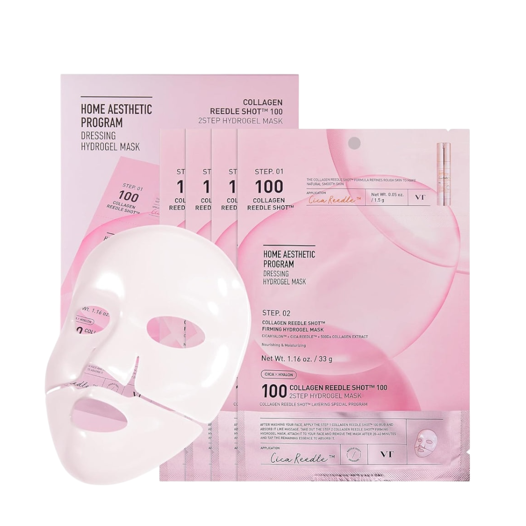 VT Collagen Reedle Shot 100 Hydrogel Mask (1pack/4masks)