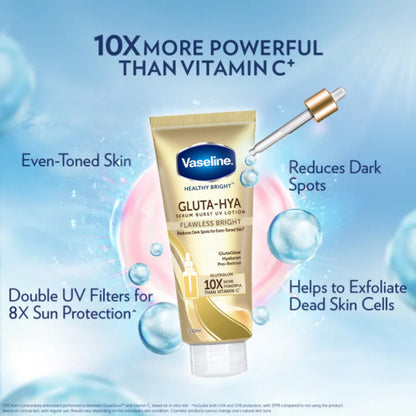 Vaseline Gluta-Hya Serum Burst UV Lotion Flawless Glow (300ml)