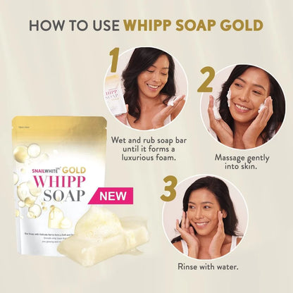 Snail White Whipp Soap Gold (100gms)