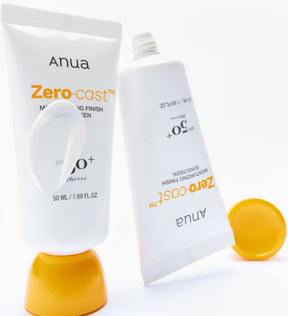 Anua Zero Cast Moisturizing Finish Sunscreen SPF50 (50ml)