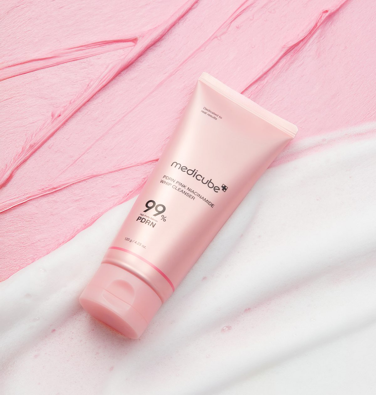Medicube PDRN Pink Niacinamide Whip Cleanser (120gm)