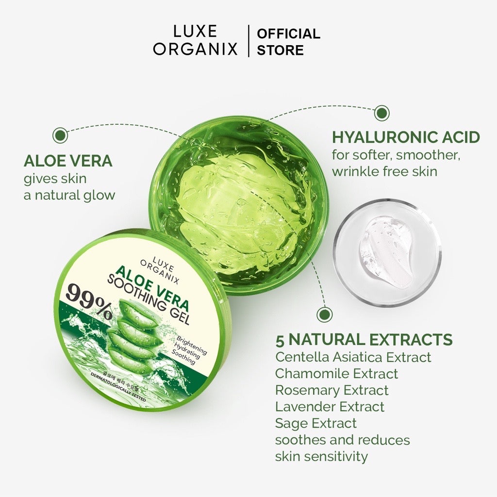 Luxe Organix Aloe Vera Soothing Gel (300ml)