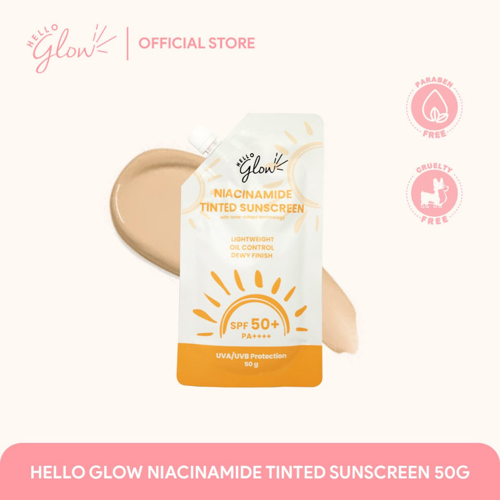 Hello Glow Niacinamide Tinted Sunscreen SPF50+ PA++++ (50gm)