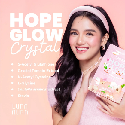 Luna Aura Crystal Peach Glutathione Juice Drink