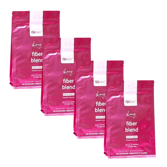 Ryx Skin Fiber Blend Lychee Sakura Juice Drink (Bundle of 4)