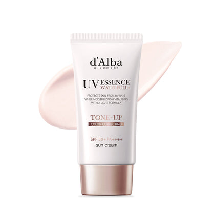 d’Alba UV Essence Waterfull + Tone Up Pink Correcting Broad Spectrum SPF50+
