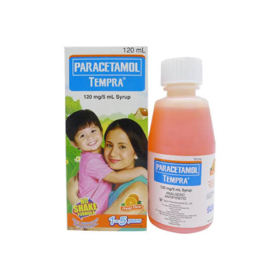 Paracetamol Tempra Forte Orange Flavour (1-5yrs / 120ml)