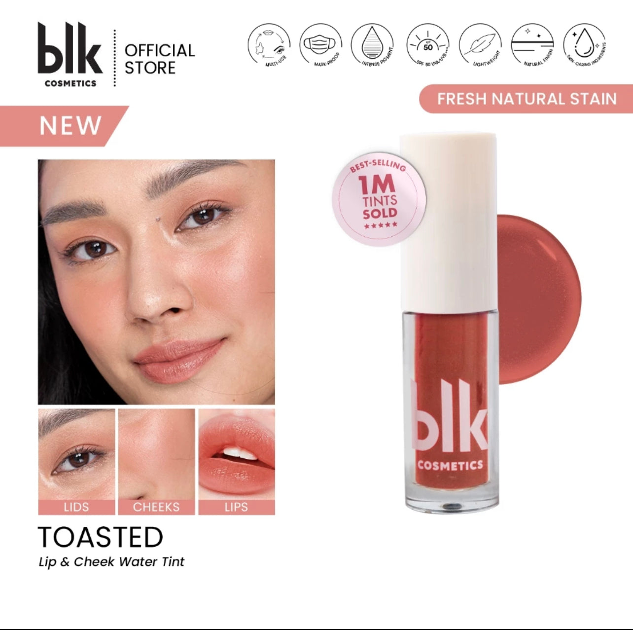 BLK Cosmetics Lip & Cheek Water Tint