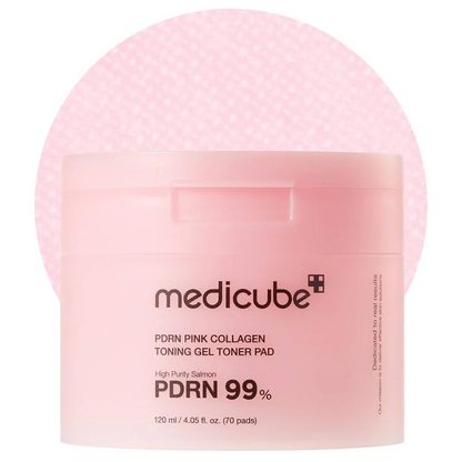 Medicube PDRN Pink Collagen Toning Gel Toner Pad (70pads)