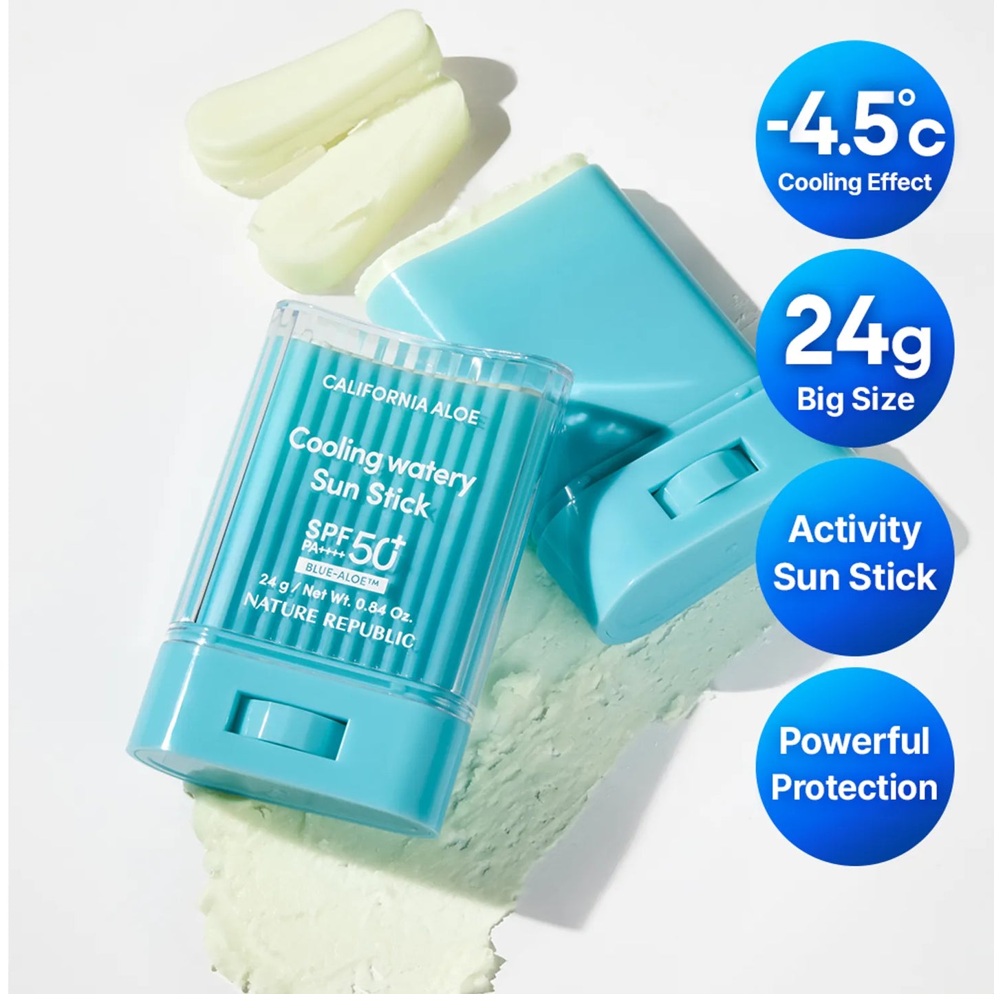 NATURE REPUBLIC California Aloe Cooling Watery Sun Stick SPF50+ (24gm)