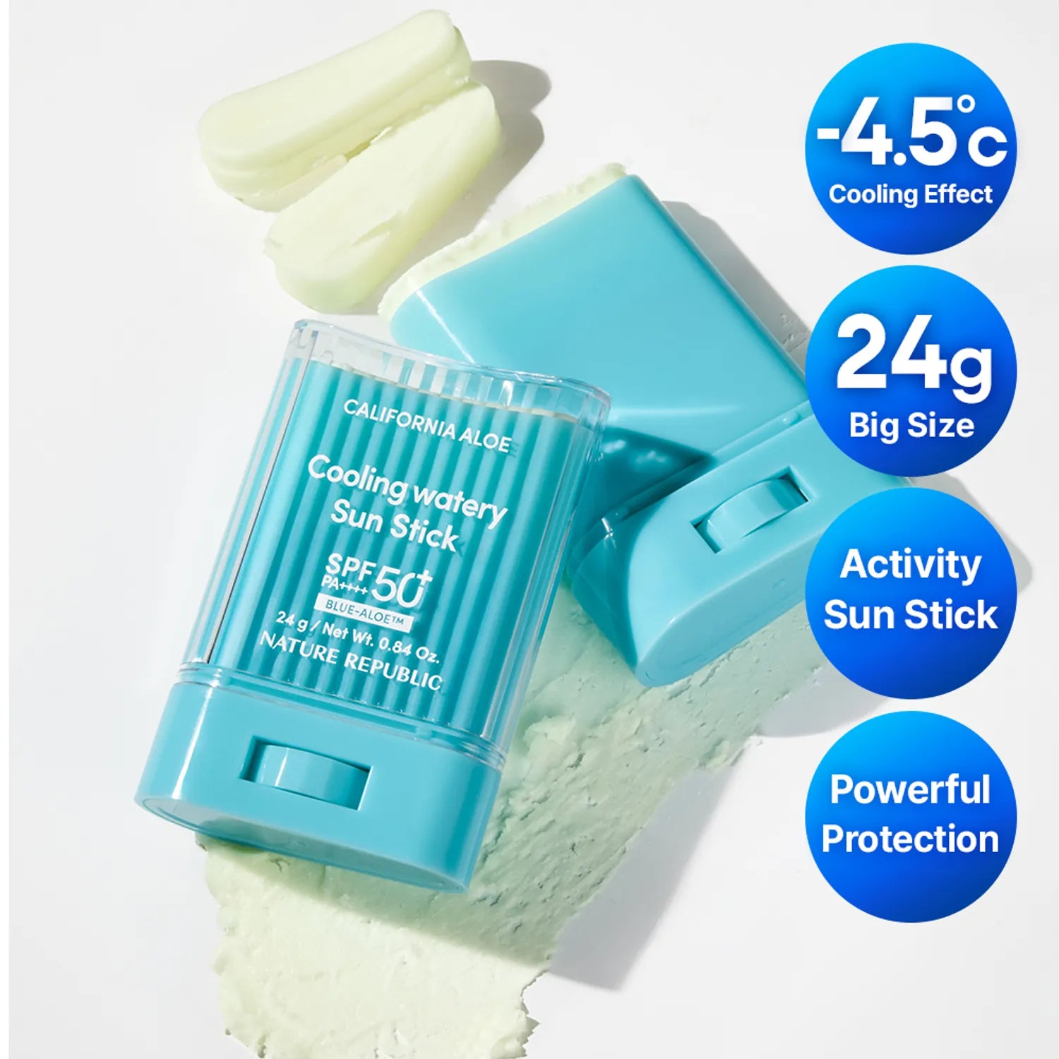 NATURE REPUBLIC California Aloe Cooling Watery Sun Stick SPF50+ (24gm)
