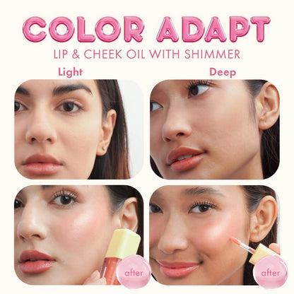 BLK Cosmetics Fresh Color Adapting Lip&Cheek Oil with Shimmer