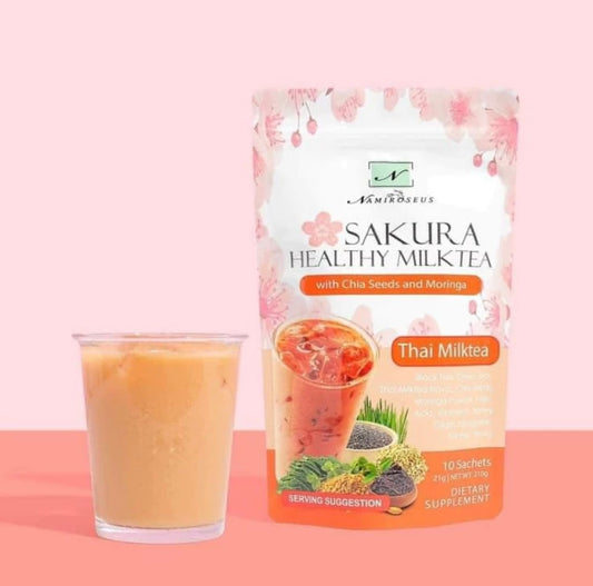 Sakura Healthy Milktea by Namiroseus