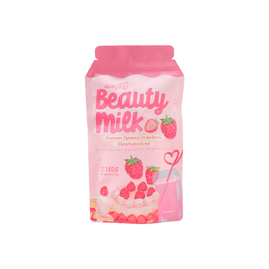 Dear Face Beauty Milk Strawberry Glutathione Drink