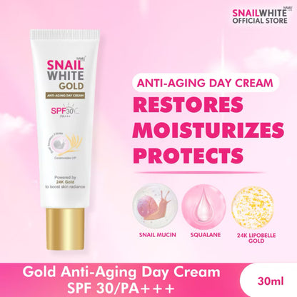 Snail White Gold Anti-Aging Day Cream SPF30 PA+++ (30ml)