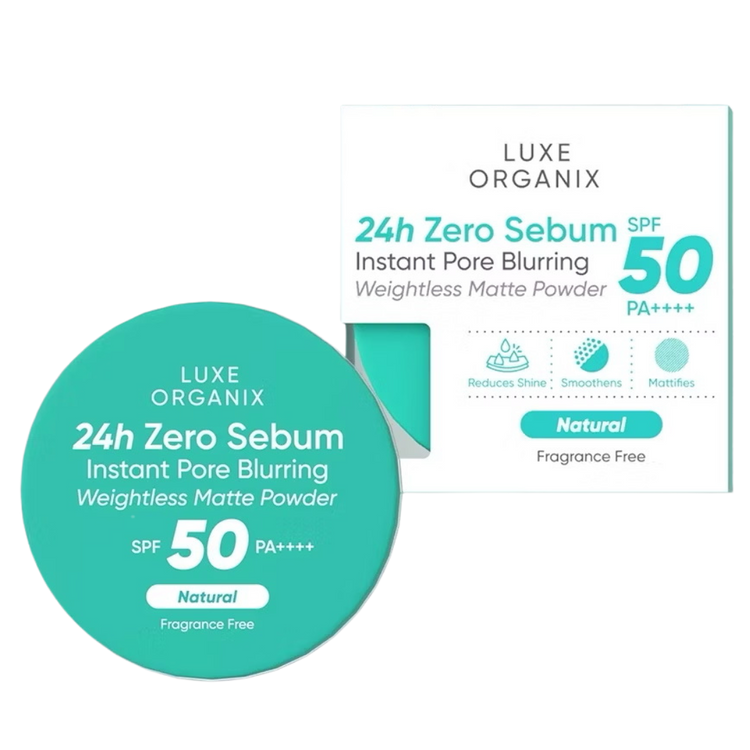 Luxe Organix 24h Zero Sebum Matte Powder (15gm)