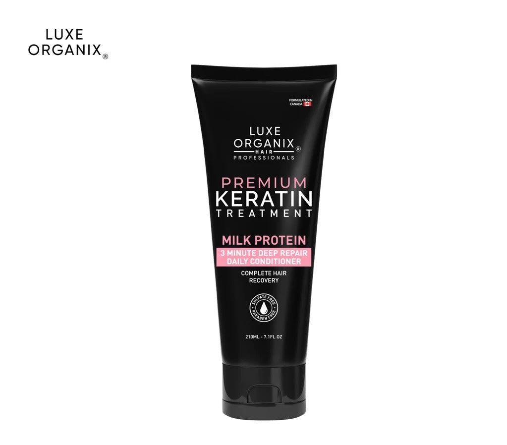 Luxe Organix Premium Keratin Treatment Milk Protein (210ml)