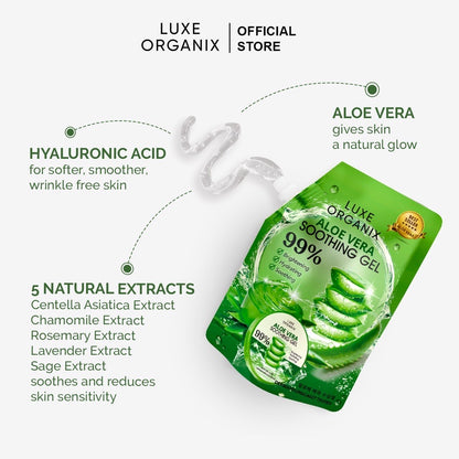 Luxe Organix Aloe Vera Soothing Gel (100ml)