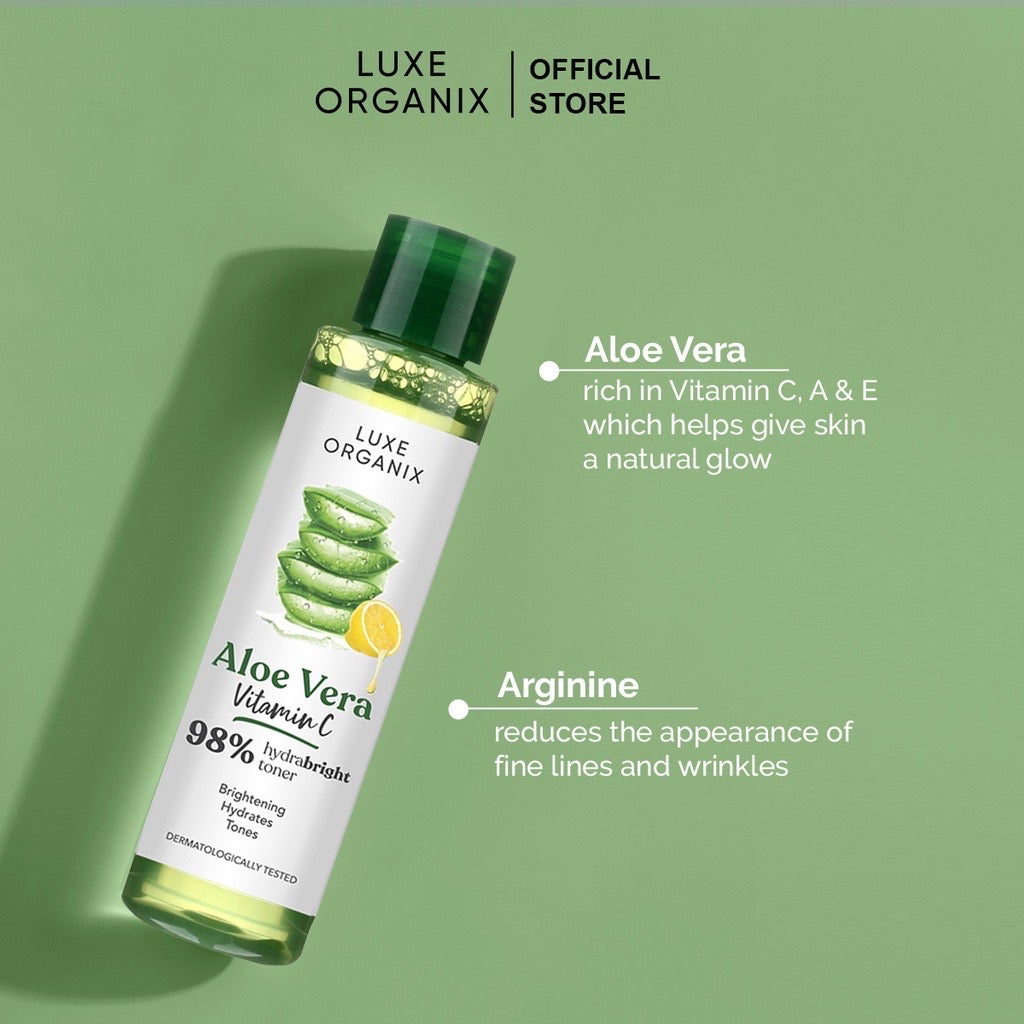 Luxe Organix Aloe Vera Vitamin C Hydrabright Toner (150ml)