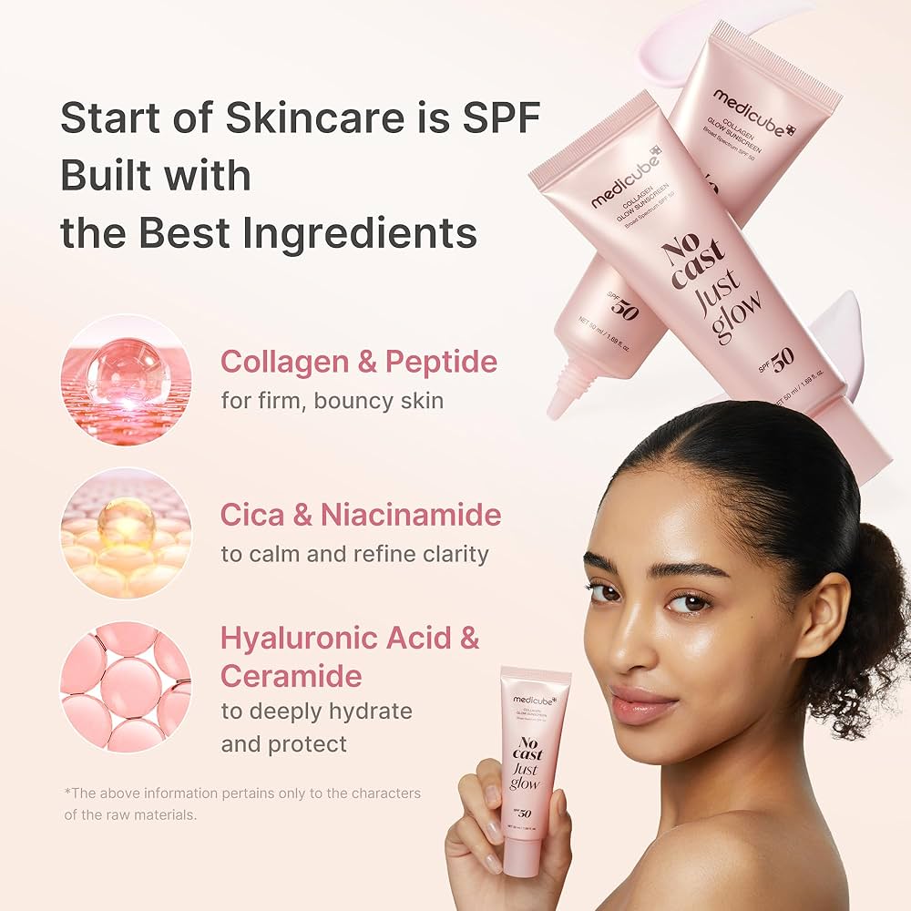 Medicube No Cast Just Glow Collagen Sunscreen SPF50