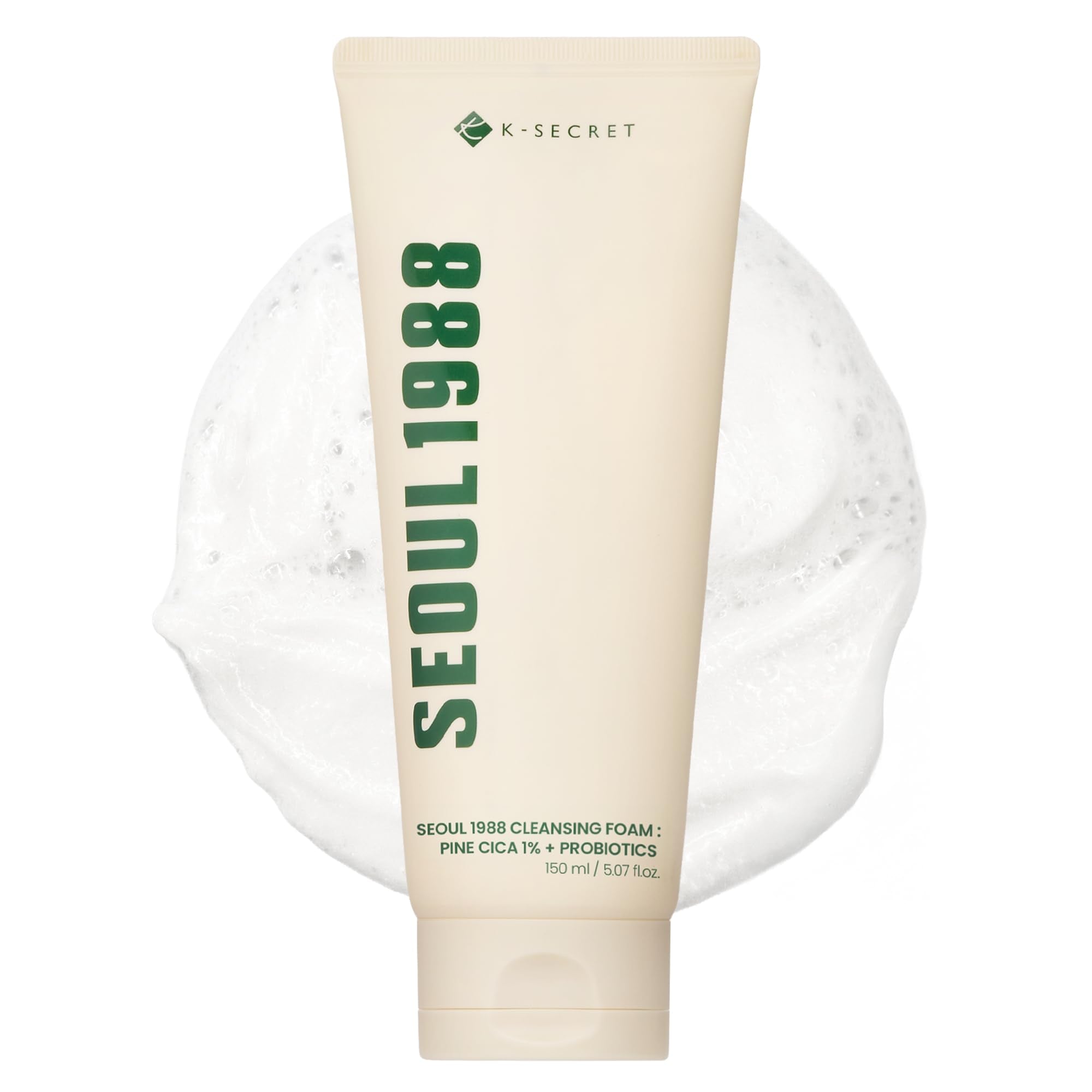 K-SECRET Seoul 1988 Cleansing Foam Fine Cica 1% + Probiotics (150ml)