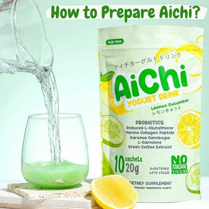 Aichi Yogurt Drink Lemon+ Cucumber (10sachets)