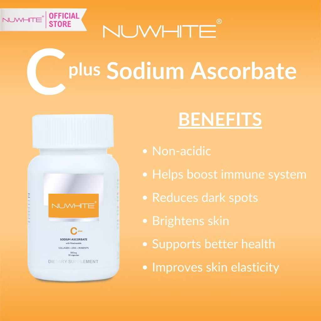 NUWHITE CPlus Sodium Ascorbate (30caps)