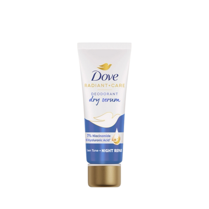 Dove Radiant + Care Deodorant Dry Serum 3% Niacinamide x4 Hyaluronic Acid Night Repair (40ml)