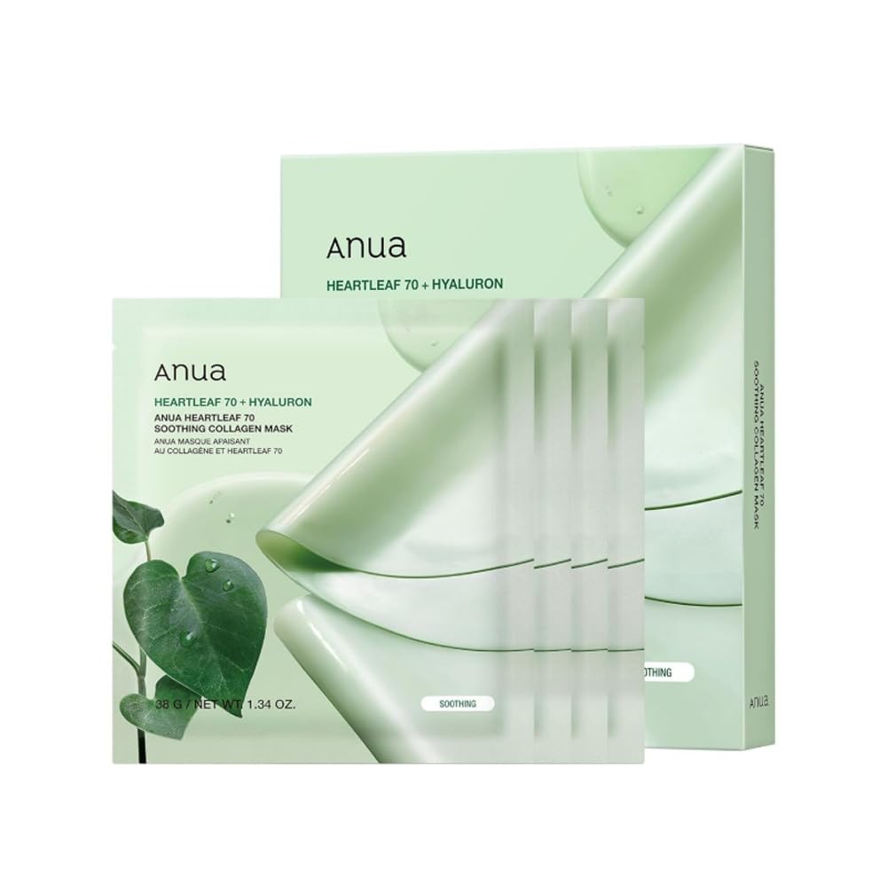 Anua Heartleaf 70 Soothing Collagen Mask (1pack/4masks)