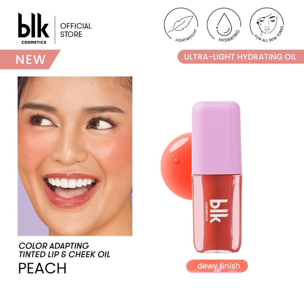 BLK Cosmetics Color Adapting Lip&Cheek Oil Peach