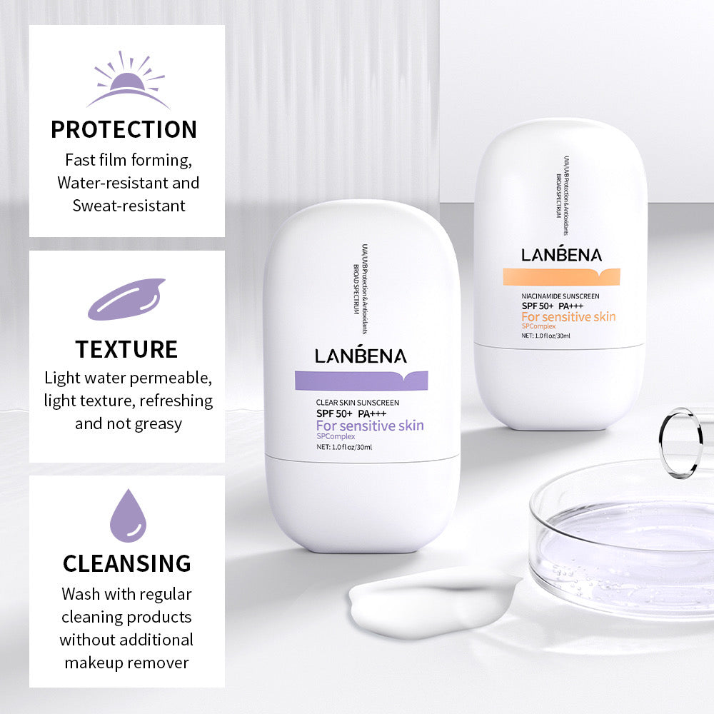 Lanbena Clear Skin Sunscreen SPF50+ PA+++ for sentive skin (30ml)