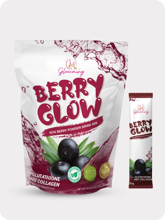 Glowming Shape Detox Premium Berry Glow Acai Berry Juice Drink by Cris Cosmetics