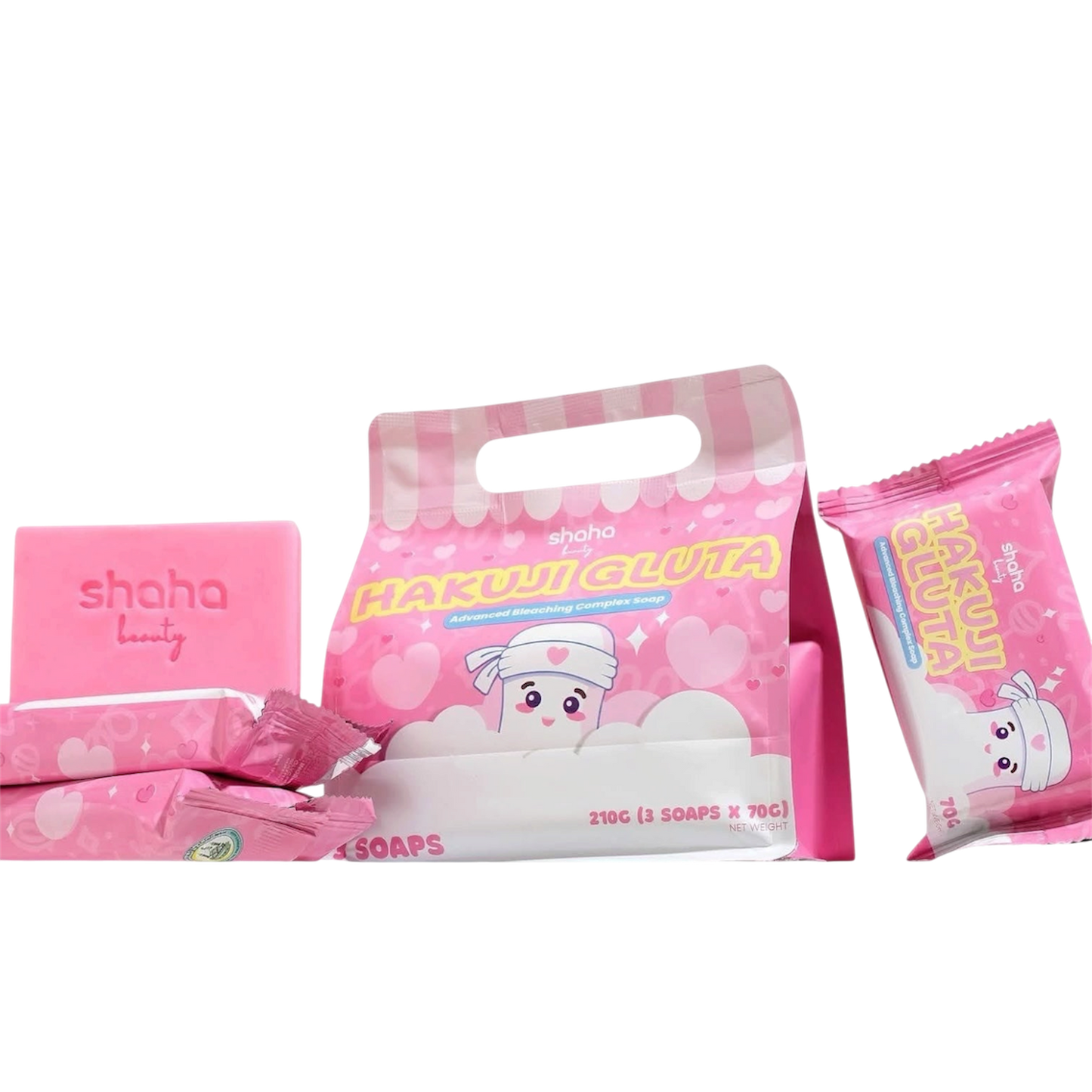 Shaha Beauty Hakuji Gluta Soap (70gmx3pcs)