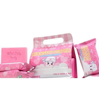 Shaha Beauty Hakuji Gluta Soap (70gmx3pcs)
