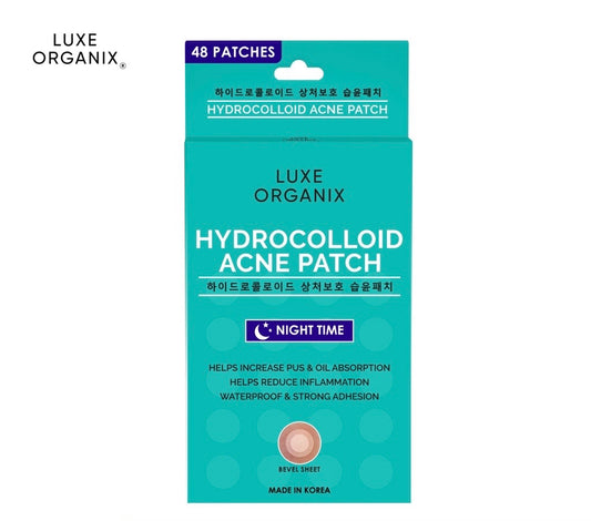 Luxe Organix Hydrocolloid Acne Spot Patch Night Time (48pcs)