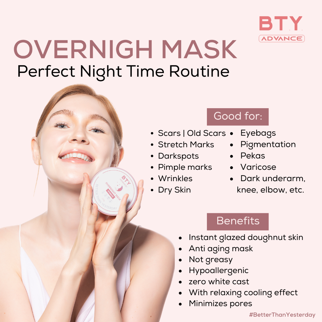 BTY Advance Power Duo Set (Instaglow + Overnight Mask)