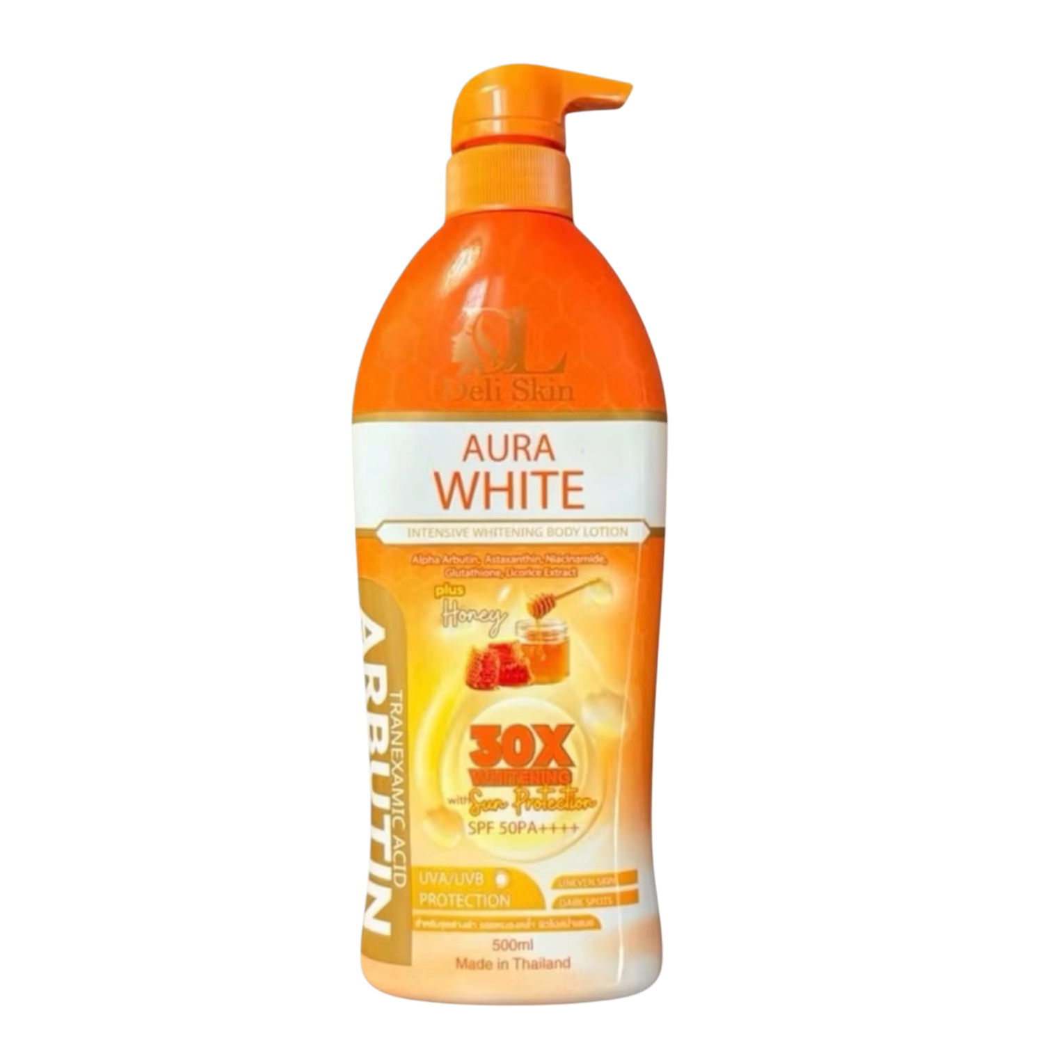 Deli Skin Aura White Intensive Whitening Body Lotion (500ml)