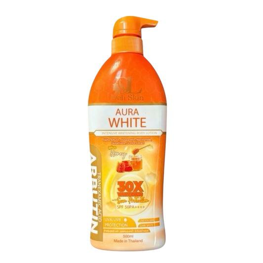 Deli Skin Aura White Intensive Whitening Body Lotion (500ml)