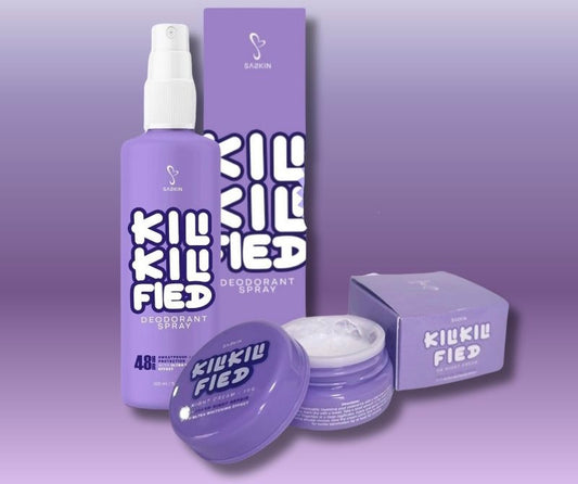 Kilikilified Deodorant Spray and Night Cream Duo Set