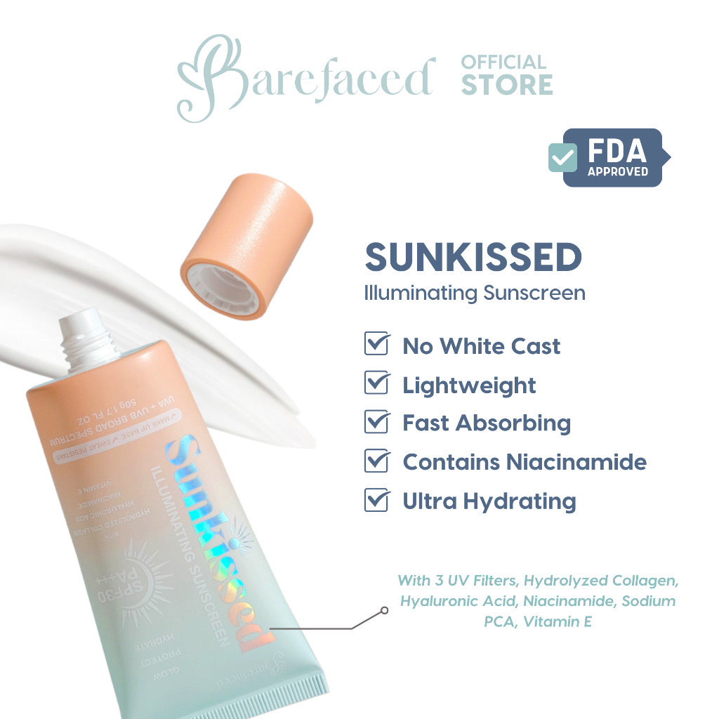 Barefaced Sunkissed Illuminating Sunscreen SPF50 PA+++ (50gm)