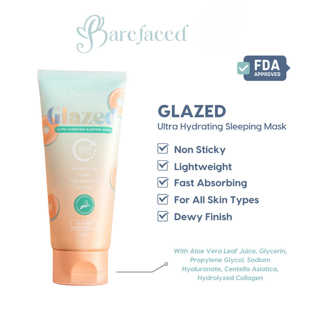 Barefaced Glazed Ultra Hydrating Sleeping Mask (150ml)