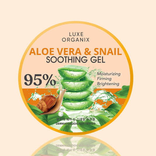 Luxe Organix Aloe Vera & Snail Soothing Gel (300ml)