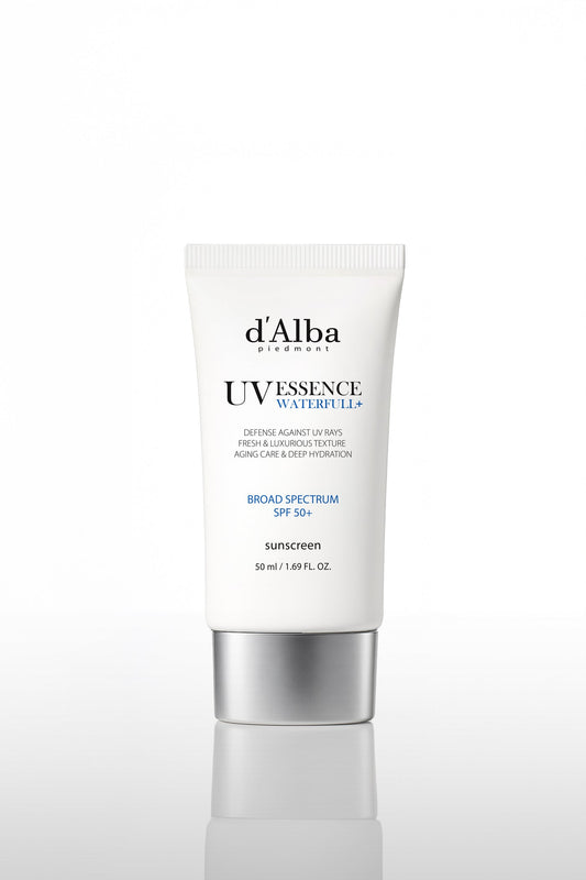 d’Alba UV Essence Waterfull + Aging Care & Deep Hydration Broad Spectrum SPF50+