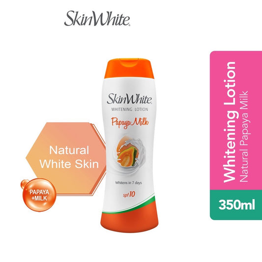 SkinWhite Whitening Natural Papaya Milk Lotion SPF10 (350ml)