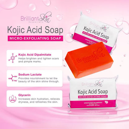 Brilliant Kojic Acid Soap Micro Exfoliating (135gm)