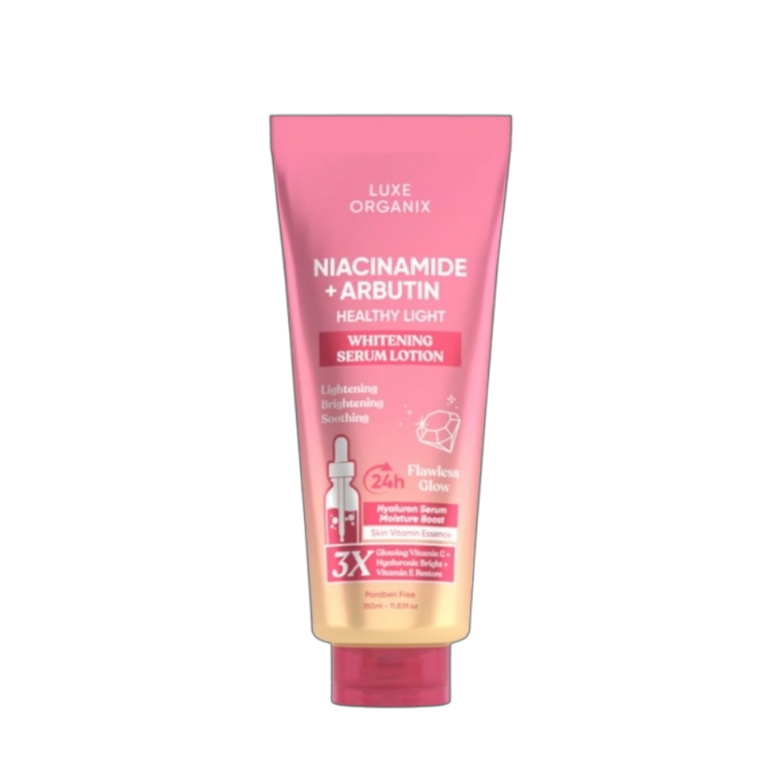 Luxe Organix Niacinamide + Alpha Arbutin Whitening Serum Lotion (350ml)